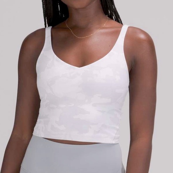 LululemonWomen's Align Tank, White Camo, Size 8 - Picture 1 of 8